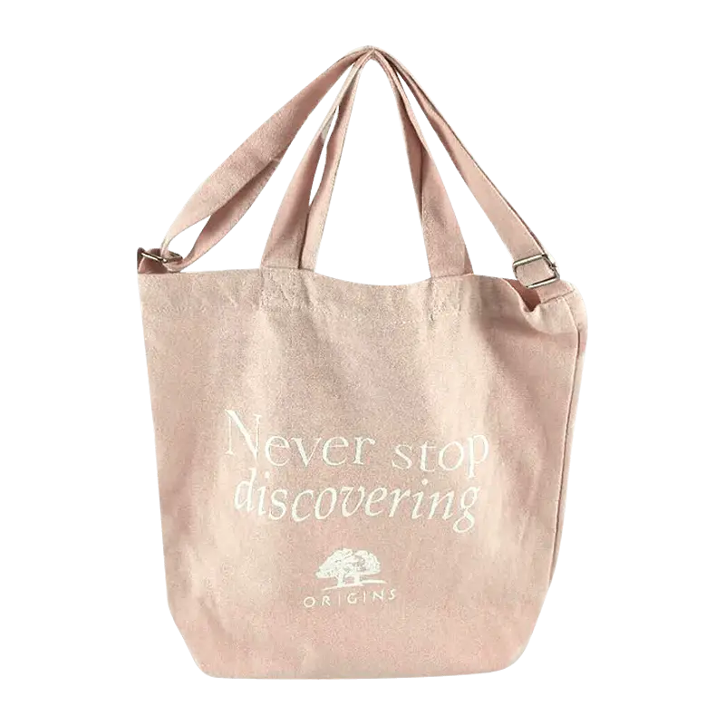 Foldable Cotton Tote Bag is designed for easy portability and efficient use in daily shopping routines.